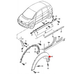 Driver rear wheel arch