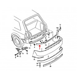 Rear light passenger trim (S3 - Black)