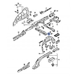 Passenger Side Rear Wheel Arch Liner (S3 - black)	