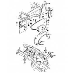 Passenger Side Front Wheel Arch Liner (S3 - black)