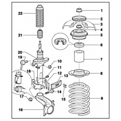 Driver side Strut (S3 - facelift)