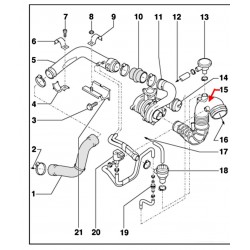 Turbo inlet pipe (S3 - BAM)