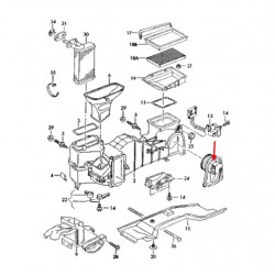 Heater fan motor (S3 - facelift)