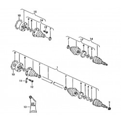 Passenger Side Rear Driveshaft (S3 - facelift)