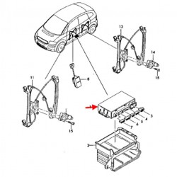 Convenience module (A2 1.6 FSI)