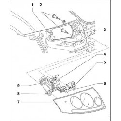 Driver rear light (TT - Silver)